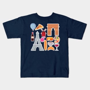 Paris, the Capital of Love Kids T-Shirt